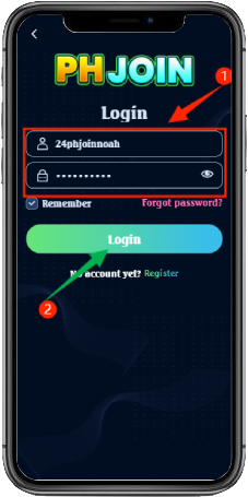 phjoin login step 3